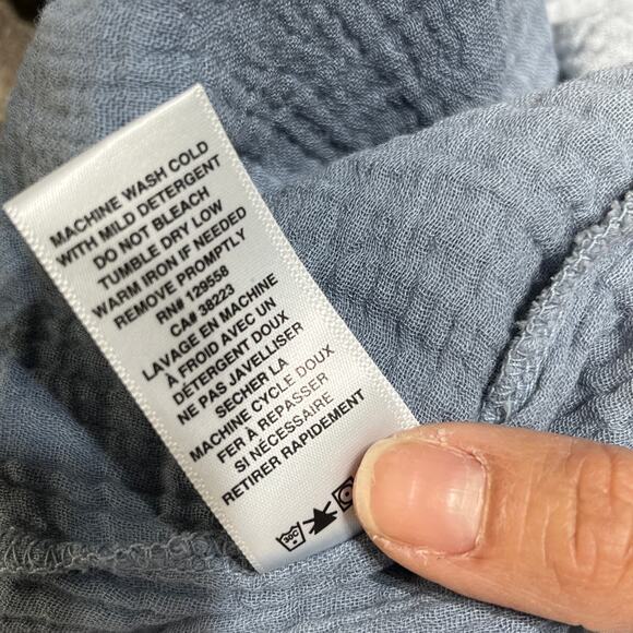 SOL Angeles X Anthropologie Women's  Cotton Tie Dye Ombre V-Neck Tunic Top XS - Picture 5 of 7